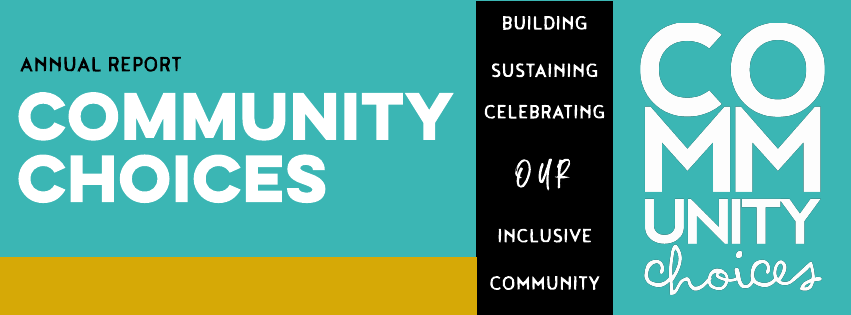 Annual report announcement image states we build, sustain, celebrate our inclusive community
